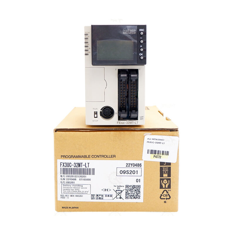 Új, eredeti FX3UC-32MT-LT FX3UC sorozatú kompakt PLC, 32 darab bemenet/kimenet, tranzisztoros kimenet, beépített CC-Link/LT interfész, nagysebességű feldolgozási teljesítmény, széles körben használják kis méretű ipari automatizálási vezérlőrendszerekben.