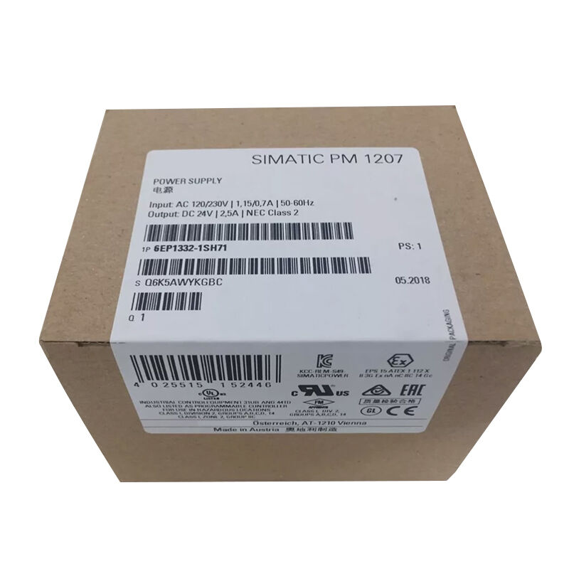 New Original 6EP1332-1SH71 SITOP regulated switching power supply. Provides stable 24V DC output, low ripple, high efficiency and strong overload resistance, reliably supplies power for PLC, sensors and instruments