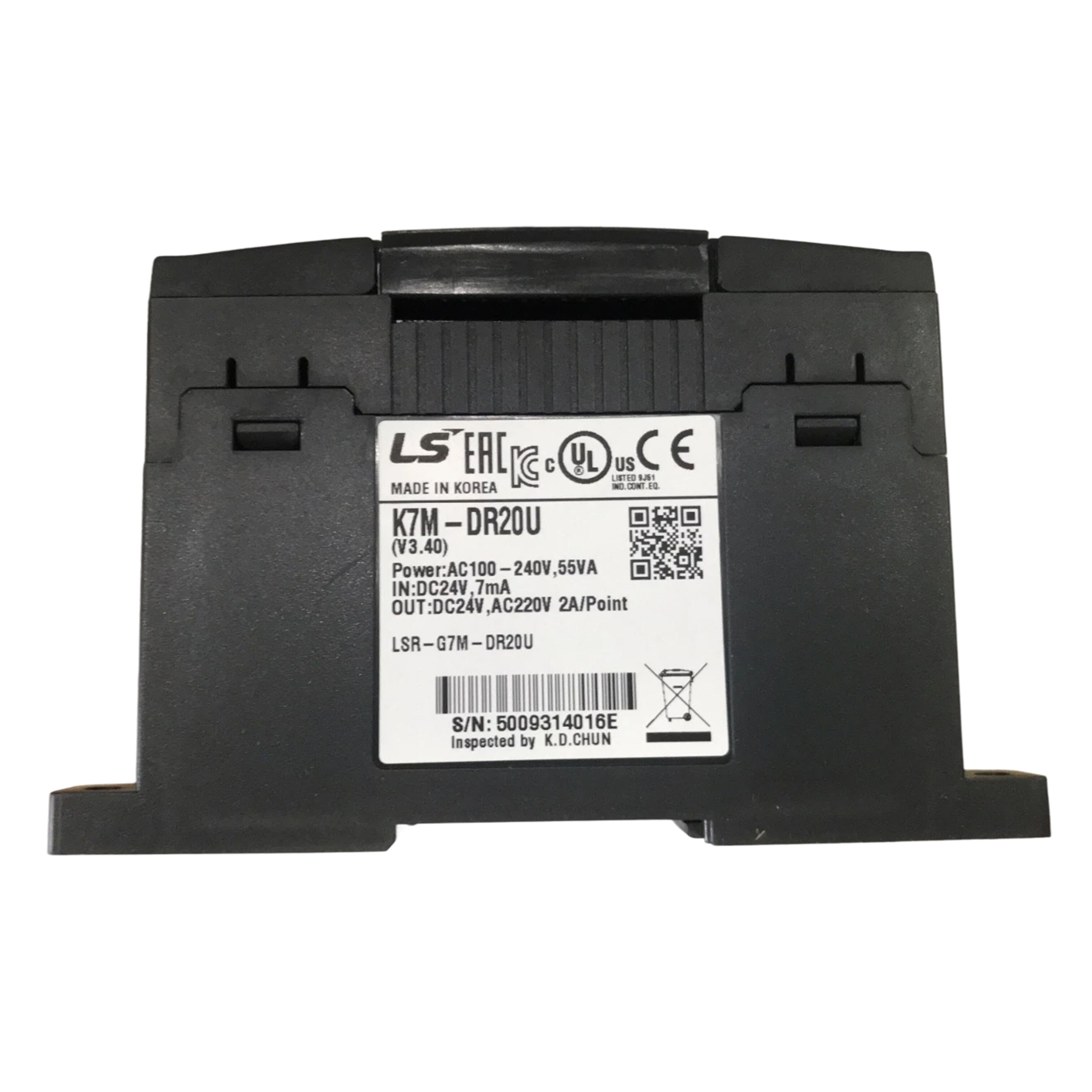 New Original K7M-DR20U Master-K series PLC main controller, 20 I/O points with relay output. It supports logic control, timing, counting and program operation, featuring stable performance and flexible module expansion.