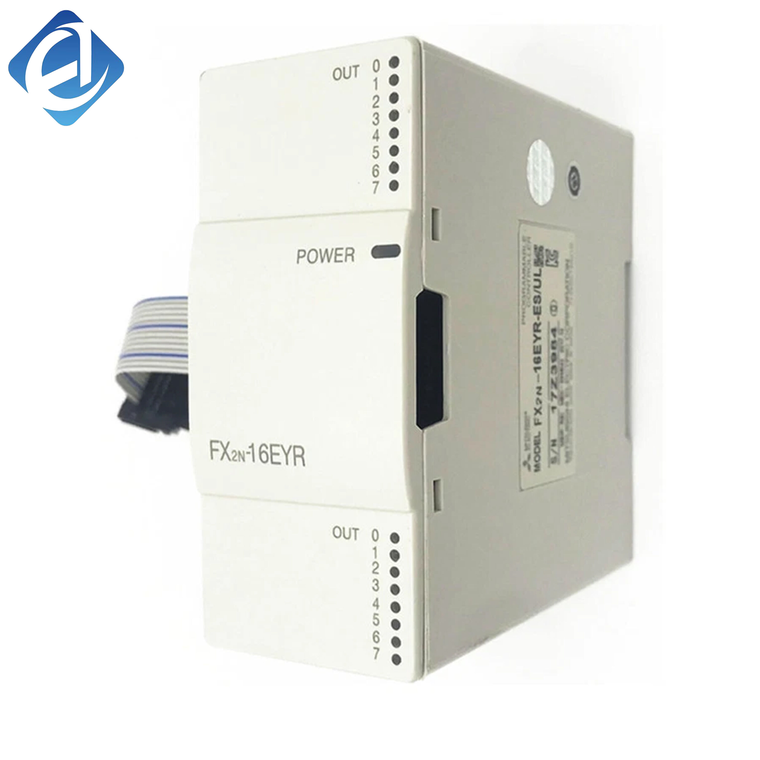 New Original FX2N-16EYR FX2N series 16-point relay output module. It outputs control signals to external actuators, widely used for logic control 