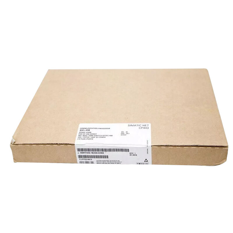 New Original 6GK7443-1EX30-0XE0 S7-400 Ethernet communication processor. Realizes PROFINET network data transmission, stable PLC networking and remote monitoring, high-speed bus communication