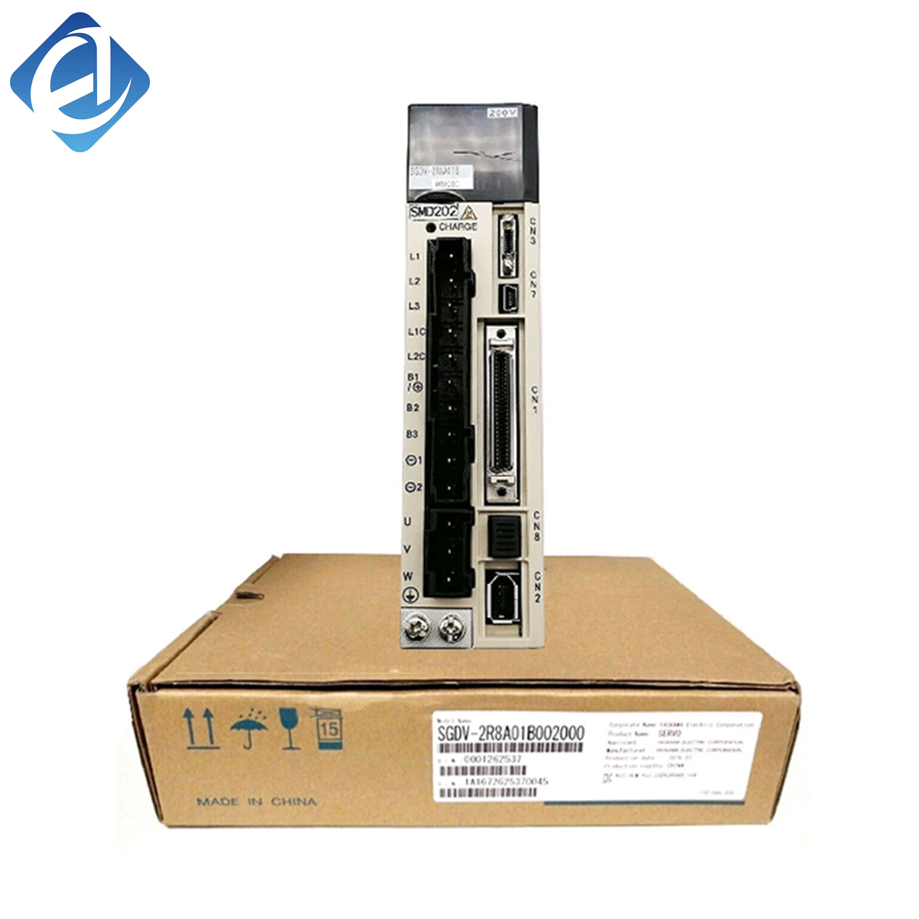 New Original SGDV-2R8A01B Yaskawa Sigma V SGDV series servo drive, cooperating with servo motors for high-precision position, speed and torque control in small industrial automation motion systems.