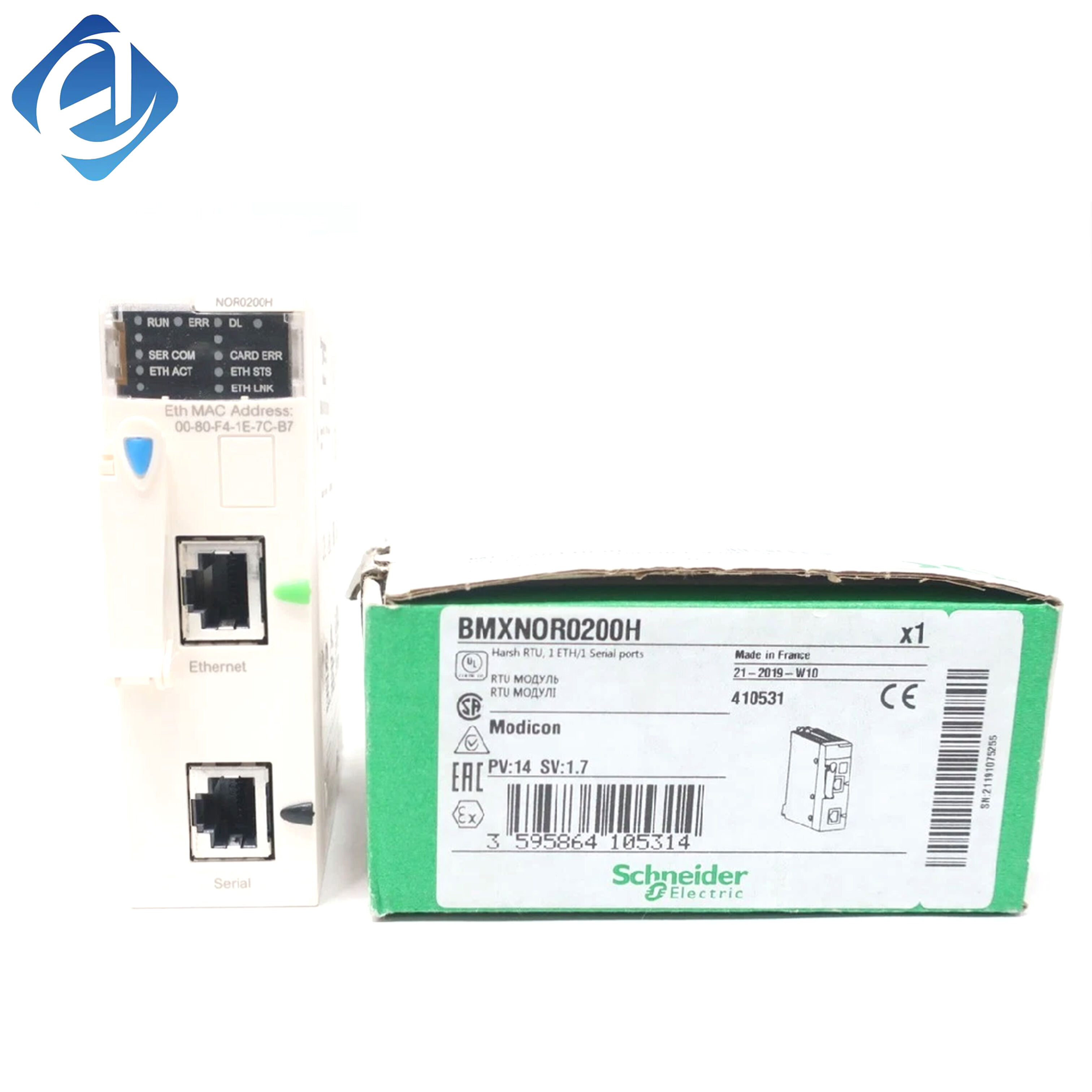 New Original BMXNOR0200H Modicon X80 series redundant power supply module. It provides stable power supply backup, high anti-interference capability and redundant protection function