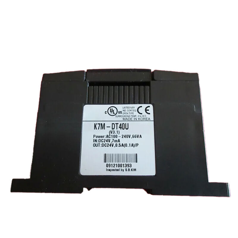 New Original K7M-DT40U Master-K series PLC main unit with 40 I/O points and transistor output. It supports high-speed counting, pulse positioning, logic control and program editing, with powerful expansion and communication functions. 