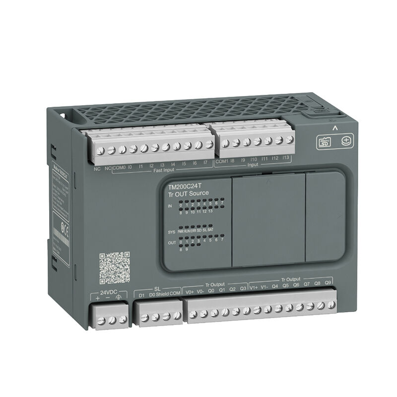 New Original TM200C24T Modicon TM200 PLC. 24-point transistor output, stable logic control, rich communication interfaces, compact and durable, suitable for small equipment, conveyor lines and simple industrial automatic logic control.