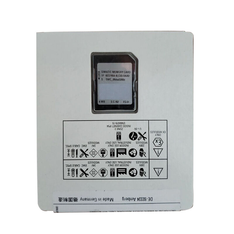 New Original 6ES7 954-8LC03-0AA0 6ES7954-8LC03-0AA0 memory card for Siemens SIMATIC S7‑1500 series PLCs. 4MB flash memory, used for storing user programs, system data, parameters and project backups. High reliability, plug‑and‑play, shock‑resistant.