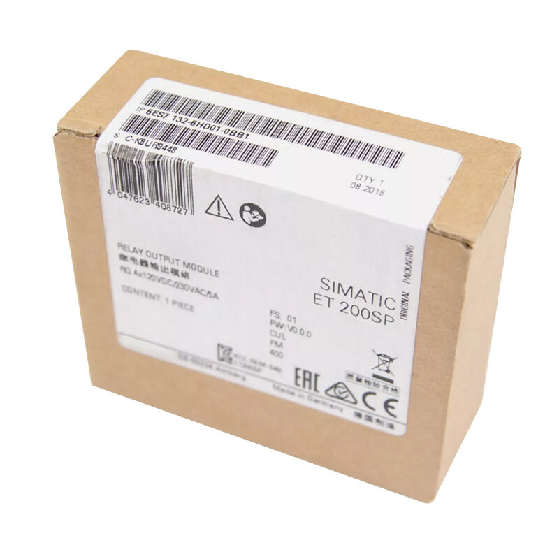 New Original 6ES7 132-6HD01-0BB1 6ES7132-6HD01-0BB1 relay output module for Siemens SIMATIC ET200SP series. Features reliable switching, electrical isolation, compact design and high compatibility. Used for controlling actuators