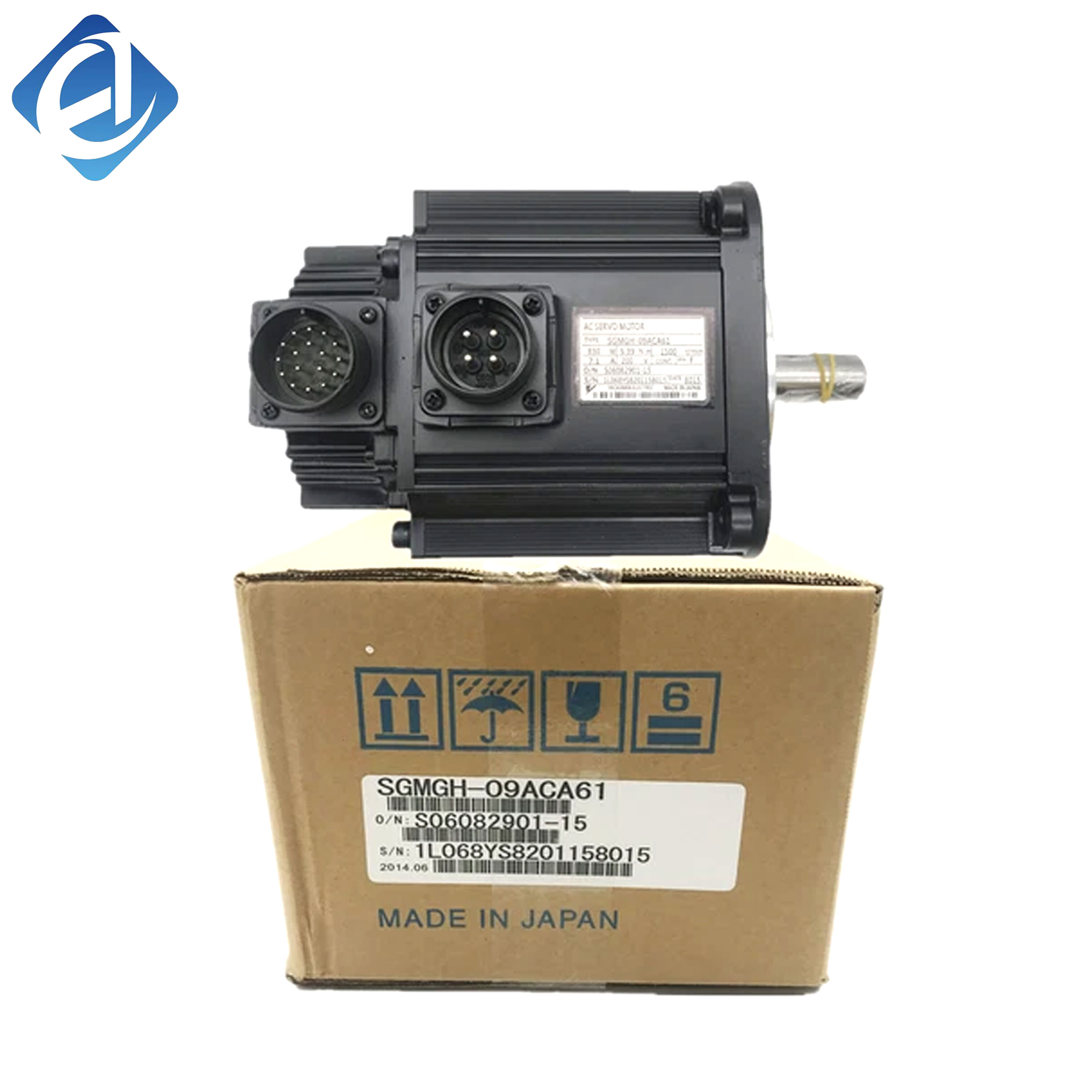 New Original SGMGH-09ACA61 Yaskawa SGMGH series servo motor, used for precise position, speed and torque drive control in industrial automation mechanical systems.