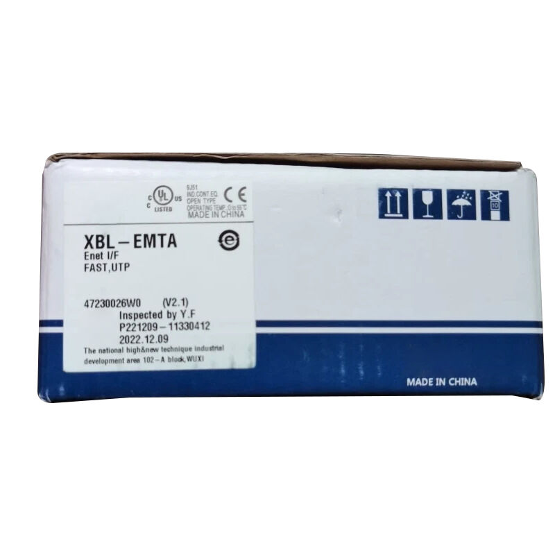 New Original XBL-EMTA XGB series Ethernet communication module. It realizes Ethernet network communication, data transmission and networking connection for PLC system. With stable transmission performance and strong anti-interference ability