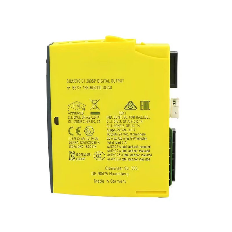 New Original 6ES7 136-6DC00-0CA0 6ES7136-6DC00-0CA0 electronic module for Siemens SIMATIC ET200SP series, 8 digital input channels with failsafe design, high safety level, electrical isolation and fast response. 