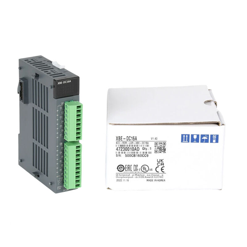 New Original XBE-DC16A XBE series PLC digital input expansion module with 16-channel DC input. It boasts strong anti-interference, stable signal acquisition and easy system expansion.Compatible with LS XGB/XBC series PLC