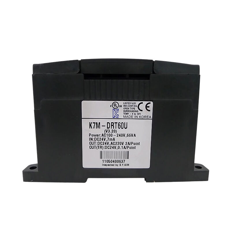 New Original K7M-DRT60U Master-K series PLC main unit with 60 I/O points, relay & transistor mixed output. It integrates logic control, timing, counting and high-speed pulse positioning, supports module expansion