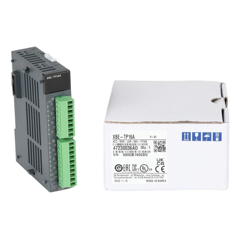 New Original XBE-TP16A is XBE series PLC extension module with 16-point relay output. It delivers stable signal output, strong anti-interference ability and easy installation wiring. Suitable for expanding control points