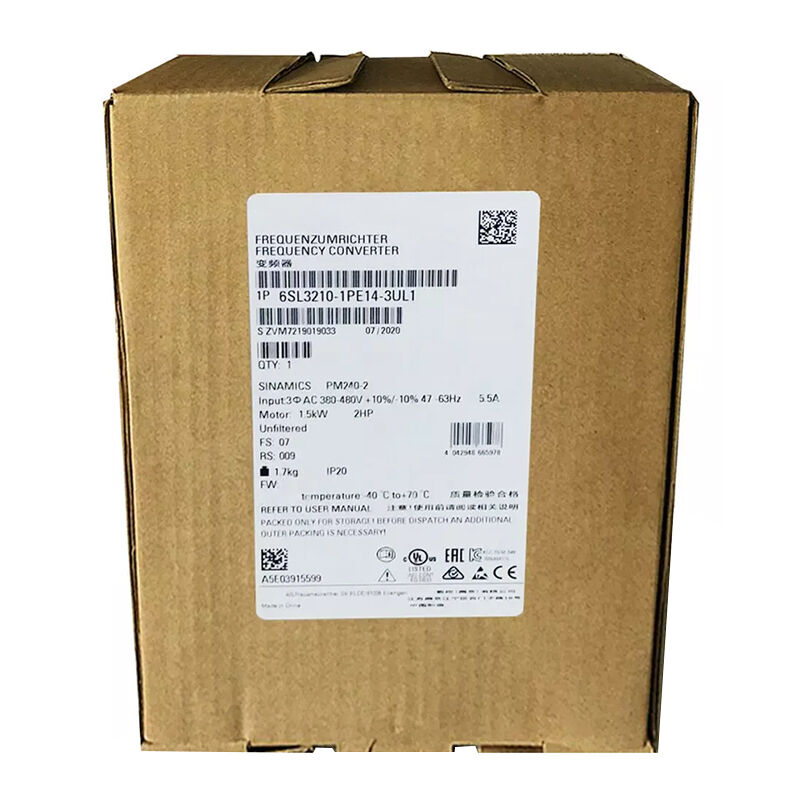 New Original 6SL3210-1PE14-3UL1 SINAMICS G120 power module. High-performance variable frequency drive, stable speed regulation, perfect overload & protection functions, compact structure, widely used in fans