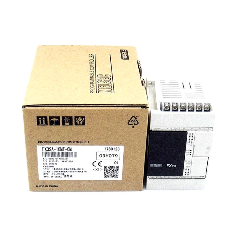 New Original FX3SA-10MT-CM FX3SA series compact PLC. Transistor output type, reliable performance for small-scale industrial automation, equipment logic control 