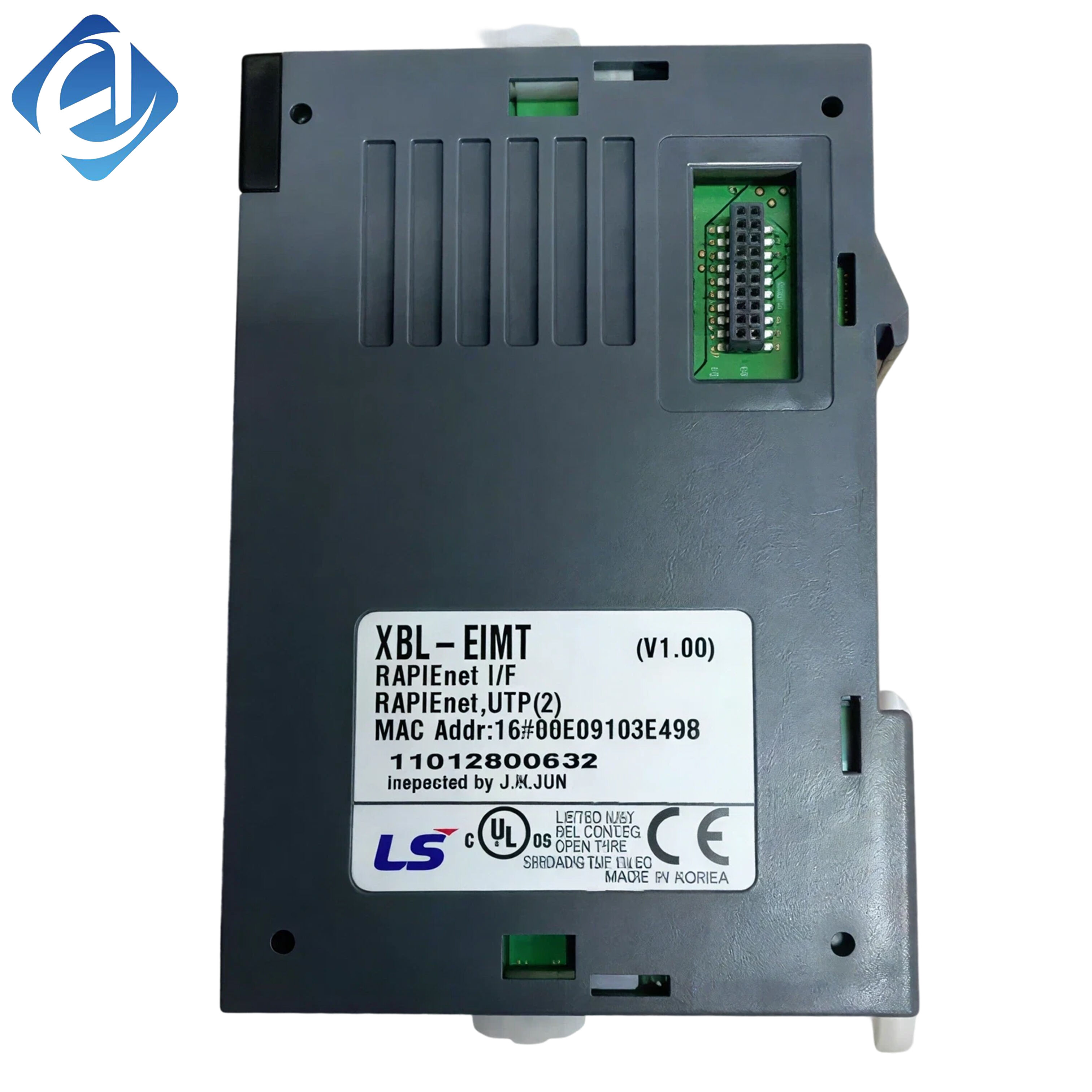 New Original XBL-EIMT XGB series Ethernet communication module. It supports high-speed Ethernet data transmission, PLC networking and remote monitoring connection. It features stable signal transmission
