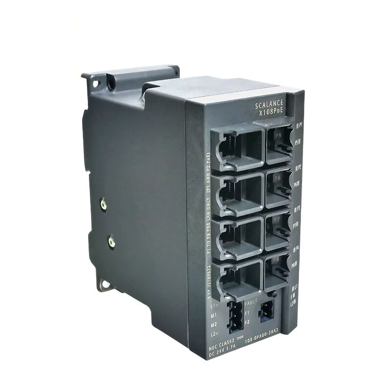 New Original 6GK5108-0PA00-2AA3 industrial Ethernet switch for Siemens SCALANCE XB108 series, equipped with 8 RJ45 ports, supports layer 2 management, redundant power input and strong anti-interference. 