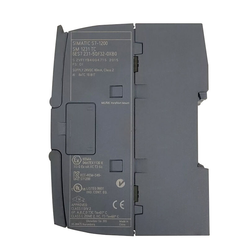 New Original 6ES7 231-5QF32-0XB0 6ES7231-5QF32-0XB0 S7-1200 analog input module. Collects multi-channel analog temperature and voltage signals accurately, strong anti-interference performance, applies to industrial temperature