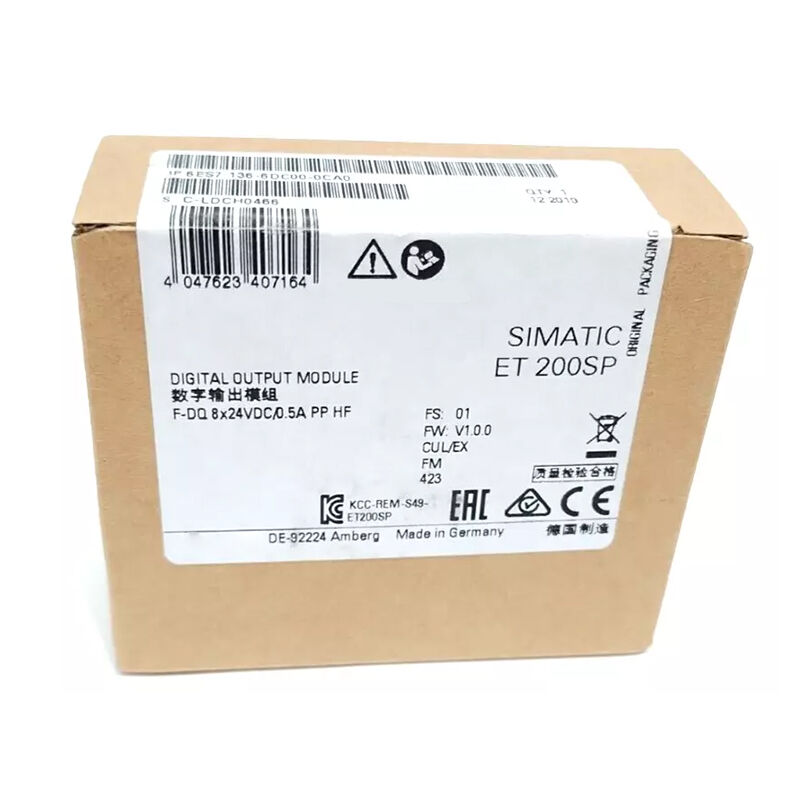 New Original 6ES7 136-6DC00-0CA0 6ES7136-6DC00-0CA0 digital electronic module for Siemens SIMATIC ET200SP series. Designed for safety-related applications, with fail-safe digital input, high safety level and reliable signal detection. 
