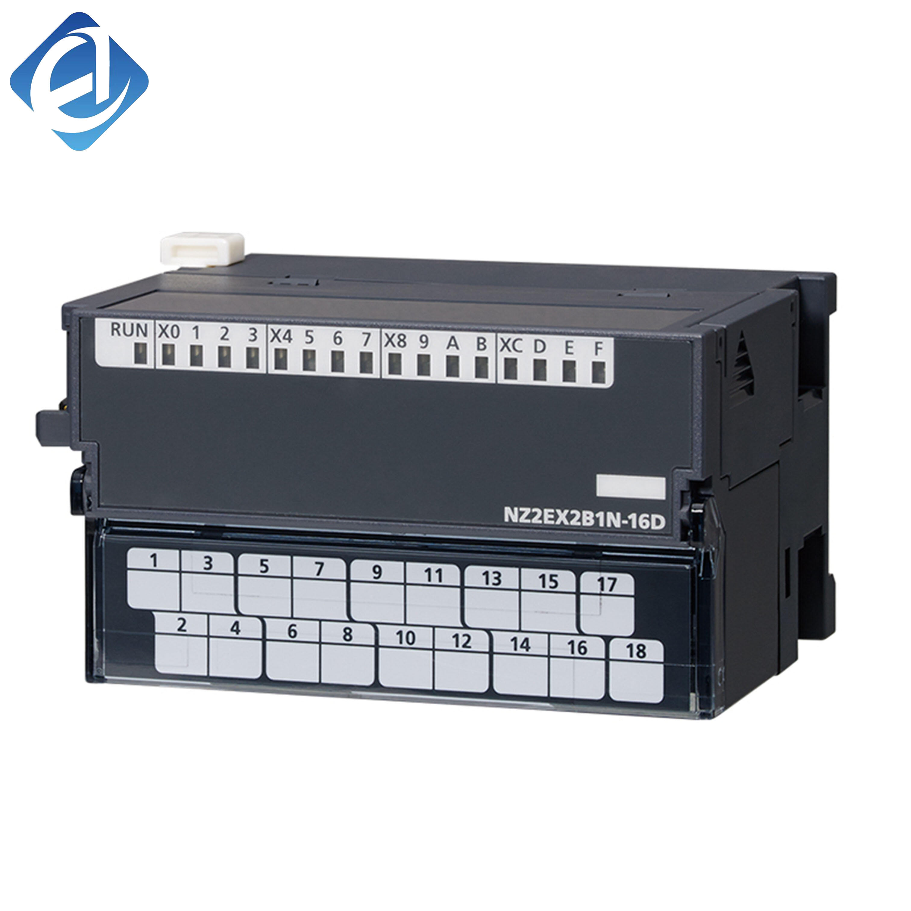 New Original NZ2EX2B1N-16D is a CC-Link IE TSN remote digital input module with 16 input points. It realizes remote signal acquisition and high-speed network data transmission, featuring strong anti-interference