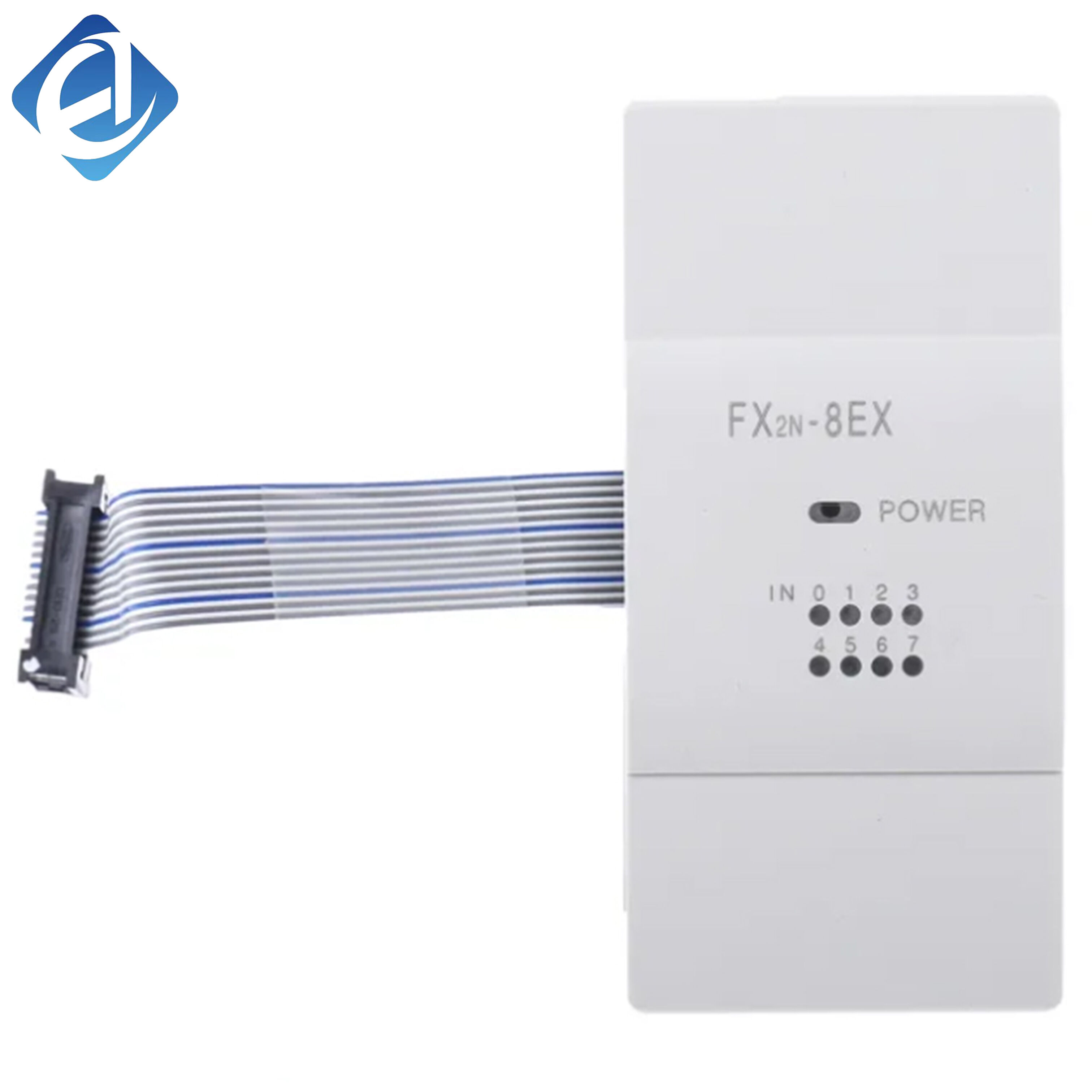 New Original FX2N-8EX FX2N series PLC expansion input module. It provides 8-point DC input for extending PLC signal collection ports, features stable signal reception and fast response. Compact size