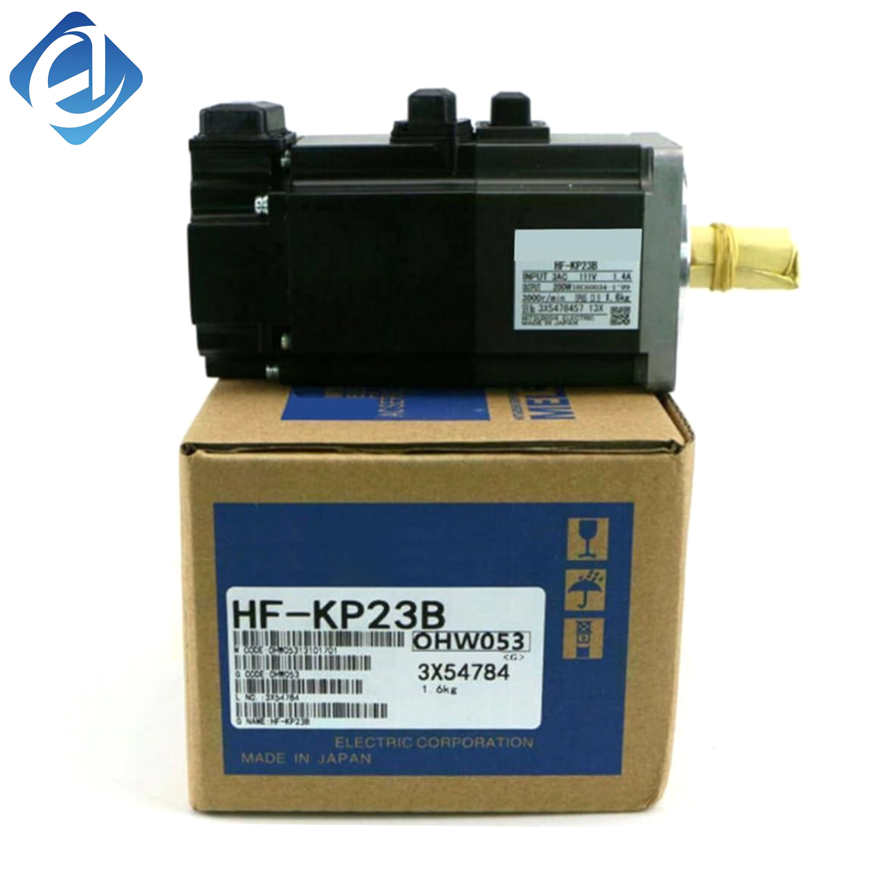 Új, eredeti HF-KP23B típusú, HF-KP sorozatú, 200 W teljesítményű, alacsony tehetetlenségű szervomotor fékkel. Nagy pontosságú pozicionálást, sima forgást és stabil nyomaték-kimenetet biztosít, kompakt szerkezetével és tartós teljesítményével jellemezhető.