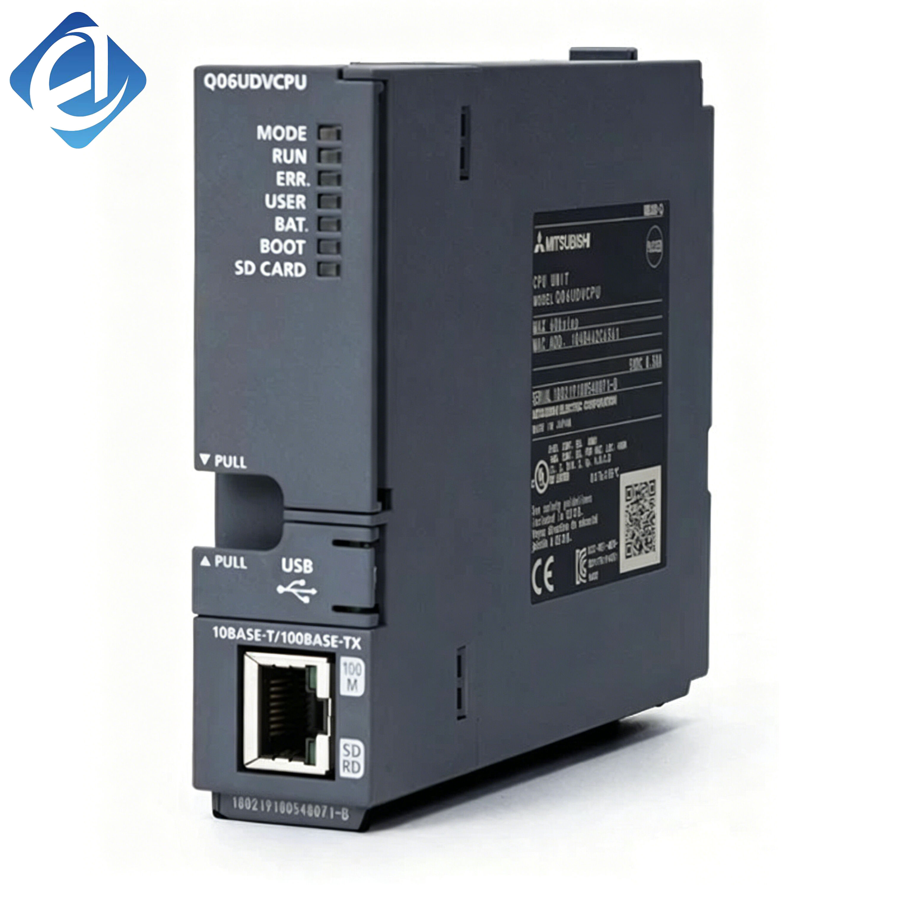 New Original Q20UDHCPU MELSEC-Q series high-performance PLC CPU module. It features 200K program steps, 9.5ns high-speed instruction processing and up to 4096 I/O points. Supports multi-language programming