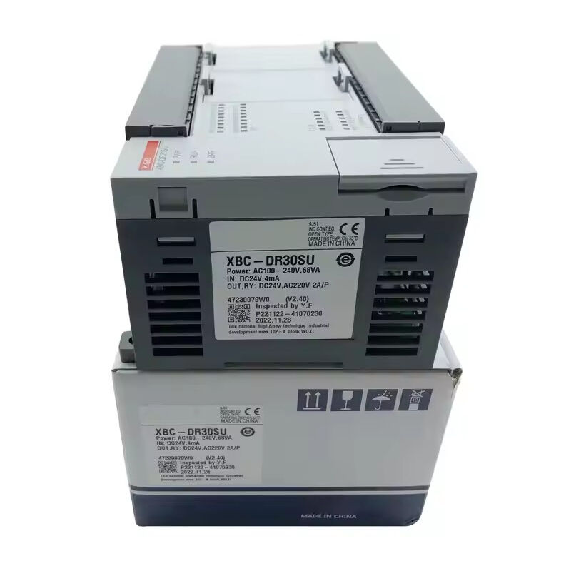 New Original XBC-DR30SU XBC series compact integrated PLC with built-in digital input and relay output. It supports logic control, high-speed counting and pulse output, featuring strong anti-interference and stable operation.