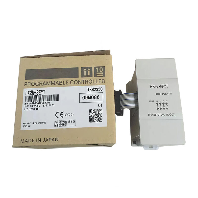 नया और मूल FX2N-8EYT FX2N श्रृंखला 8-बिंदु ट्रांजिस्टर आउटपुट विस्तार मॉड्यूल। यह FX2N पीएलसी के लिए डिजिटल आउटपुट चैनलों का विस्तार करता है, जो डीसी लोड ड्राइव और स्विचिंग नियंत्रण का समर्थन करता है। ऑप्टोकपलर अलगाव को अपनाता है, संक्षिप्त आकार