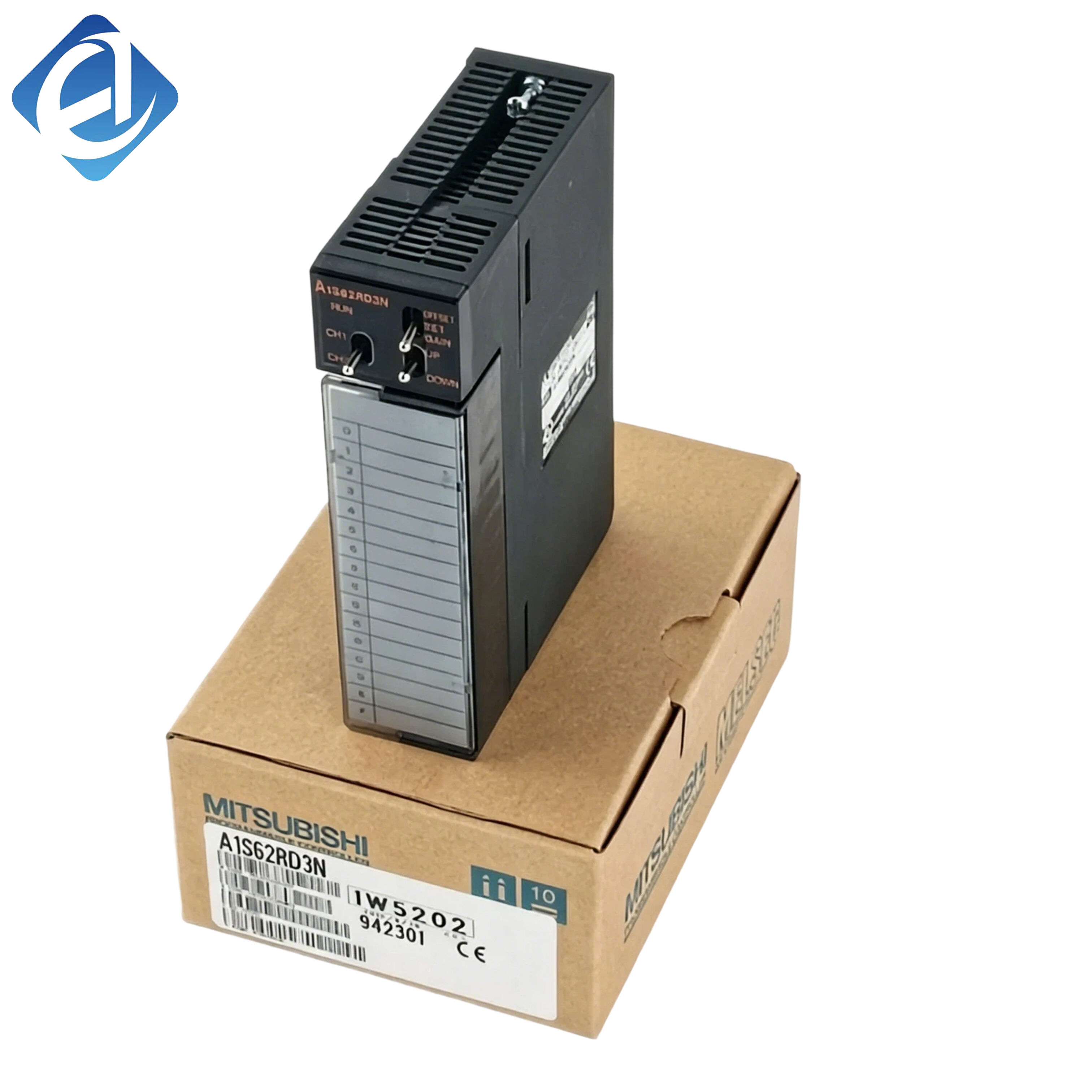 New Original A1S62RD3N A1S series RTD temperature input module. It receives signals from platinum resistance sensors for multi-point temperature monitoring. Features high-precision conversion, stable performance