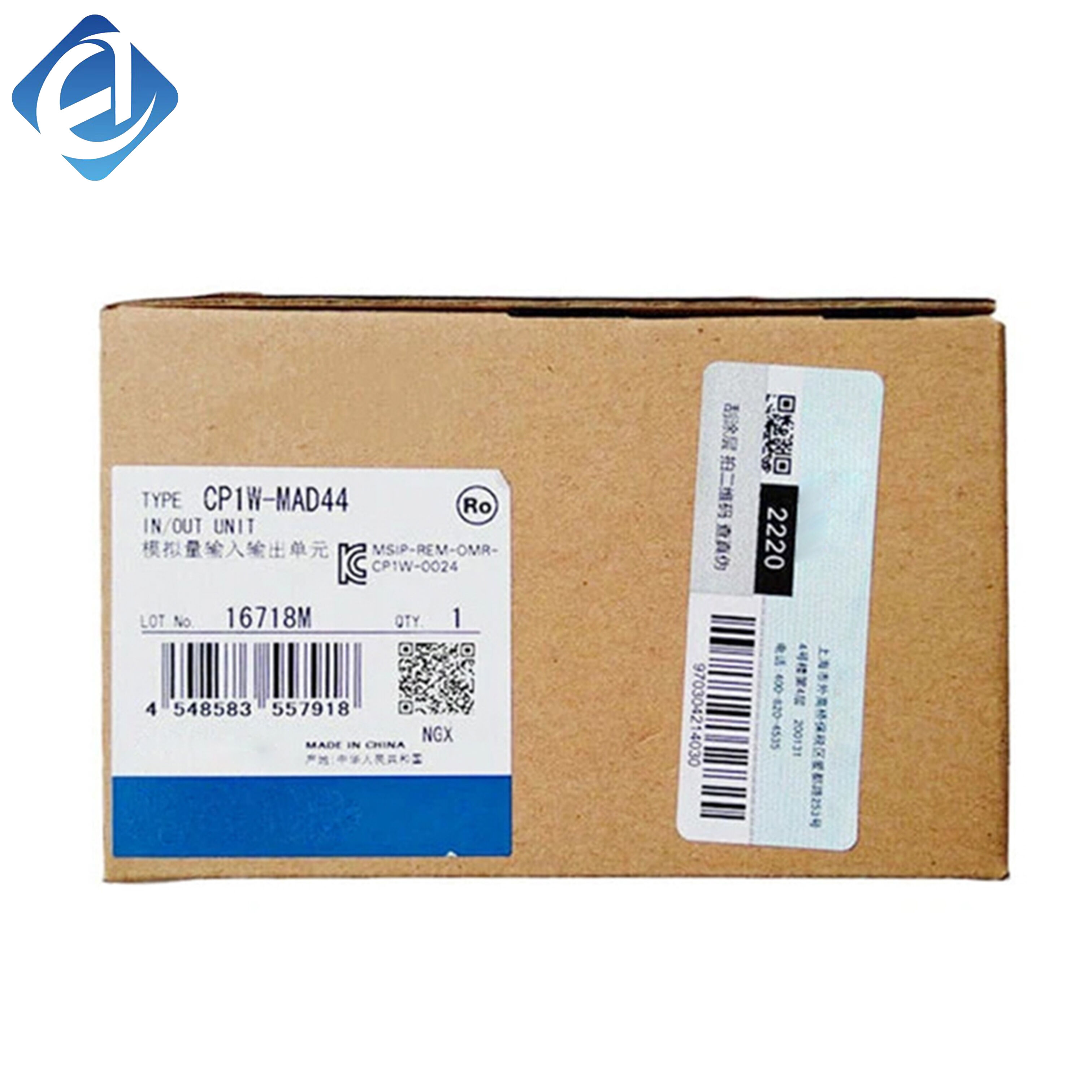 New Original Omron CP1W series analog I/O module. 4 analog inputs & 4 analog outputs, high precision conversion, wide signal compatibility, stable transmission. Compatible with CP1E/CP1L/CP1H PLCs, used for temperature, pressure, flow monitoring and contr