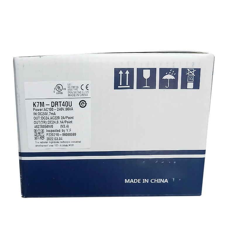 New Original K7M-DRT40U Master-K series PLC main unit with 40 I/O points mixed relay and transistor output. It supports logic control, timing, counting and high-speed pulse positioning, enables module expansion 