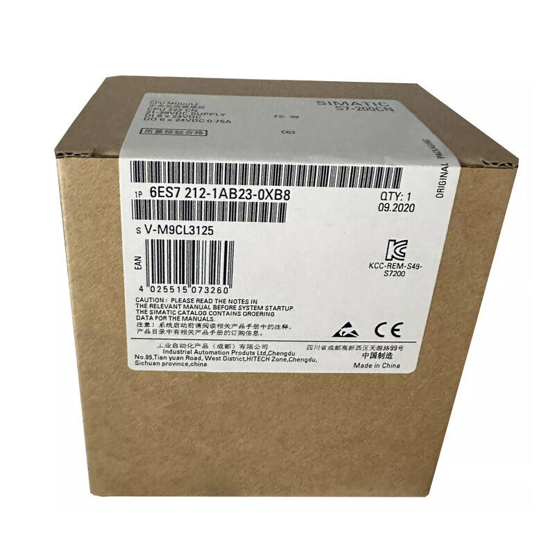 New Original 6ES7 212-1AB23-0XB8 6ES7212-1AB23-0XB8 S7-200 CPU222 DC/DC/DC PLC. Mini compact programmable controller, stable logic operation, flexible expansion function, widely used in small machinery, simple conveying equipment