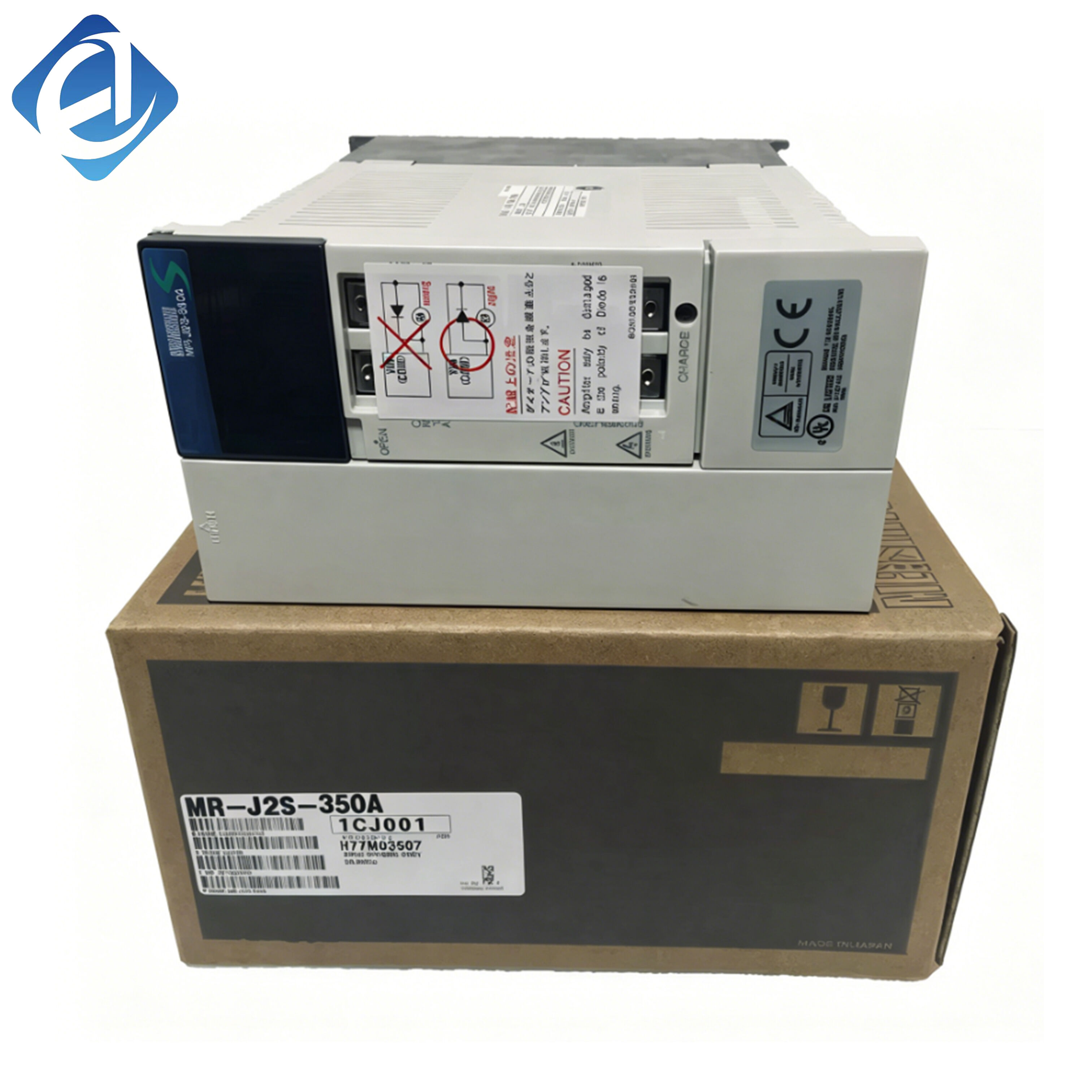 Nový originálny striedavý servoregulátor série MELSERVO-J2S MR-J2S-350A, výkon 3,5 kW, trieda napätia 200 V, výstupný prúd 17,5 A, frekvenčná odpoveď 550 Hz. Vestavnené režimy polohovania, regulácie rýchlosti a krútiaceho momentu.