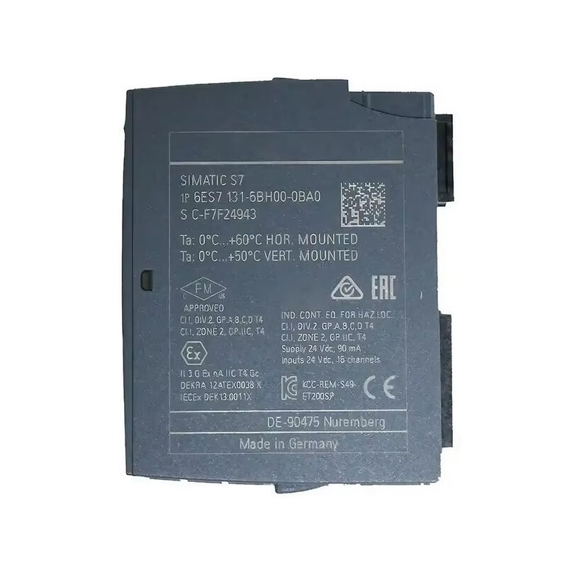 New Original 6ES7 131-6BH00-0BA0 6ES7131-6BH00-0BA0 digital input module for Siemens SIMATIC ET200SP distributed I/O system. 16-channel 24V DC input, opto-isolated