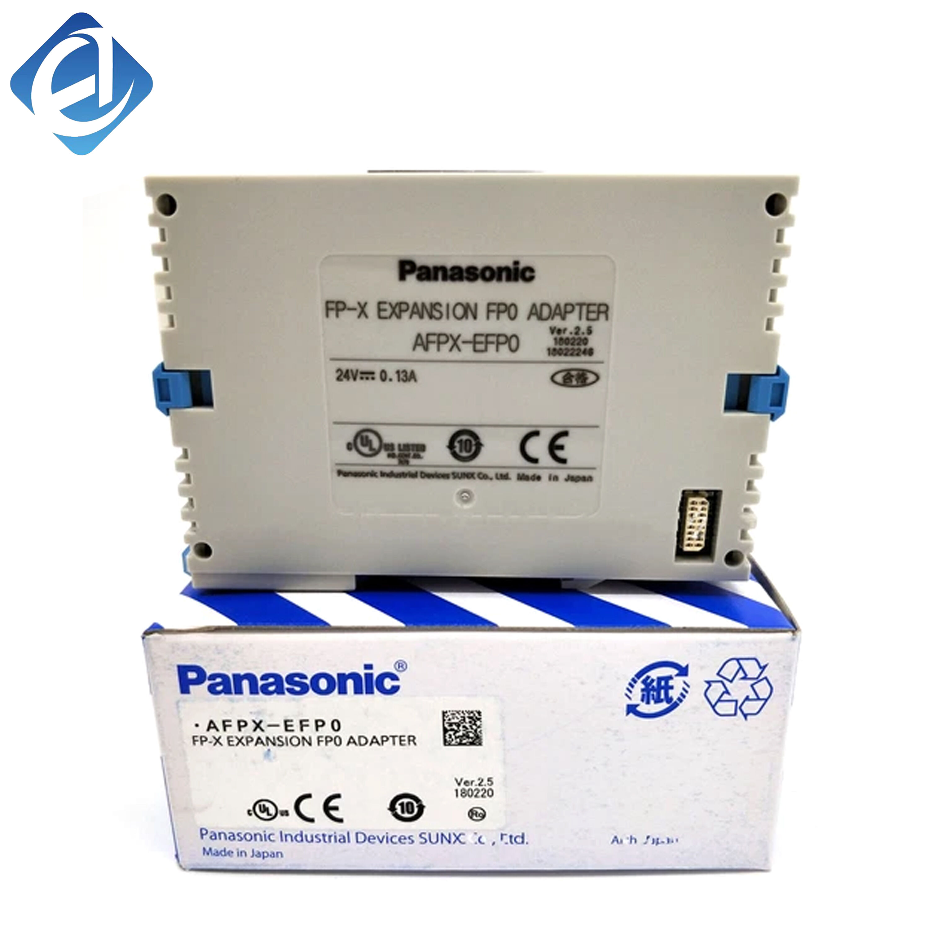 Nowy oryginalny adapter rozszerzający AFPX-EFP0, seria FP-X, przeznaczony do rozszerzania systemu PLC oraz łączenia sygnałów w urządzeniach automatyki przemysłowej. Zapewnia stabilną komunikację i połączenie między modułami serii FP-X i FP0