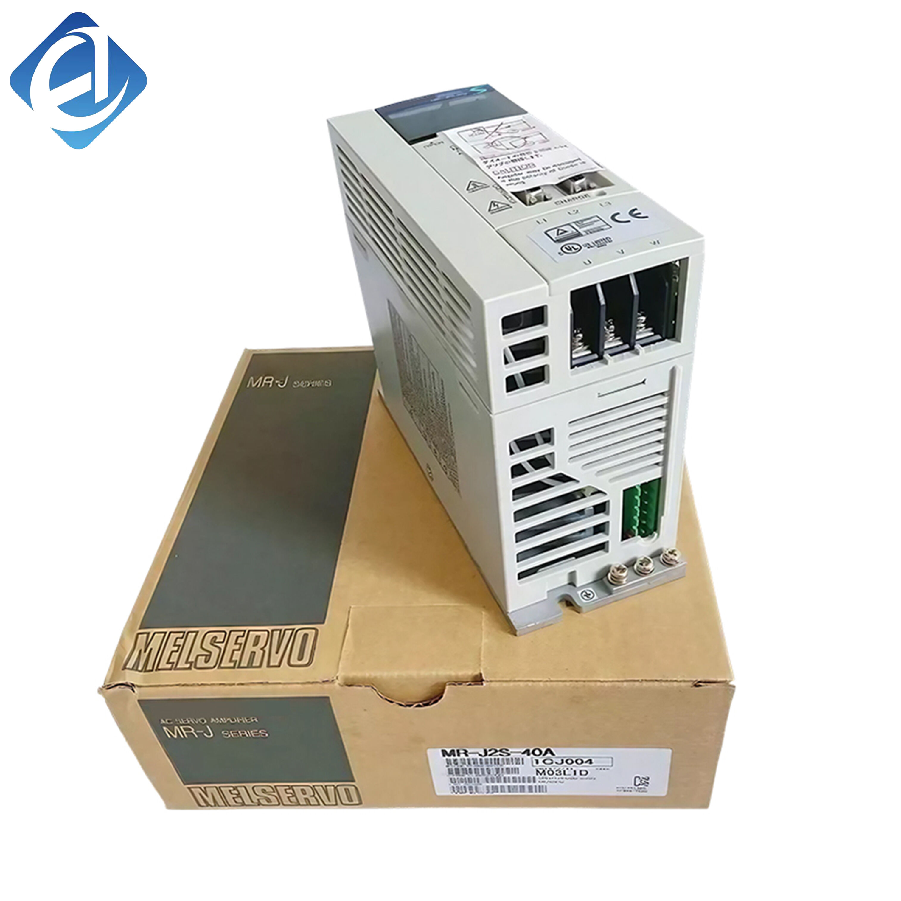 नया मूल MR-J2S-40A MELSERVO‑J2S श्रृंखला 400W AC सर्वो एम्पलीफायर, एकल/तीन-चरणीय 200-230VAC इनपुट, स्थिति/गति/बलाघूर्ण नियंत्रण मोड का समर्थन करता है, अंतर्निर्मित गतिशील ब्रेक, HC‑KFS43 श्रृंखला सर्वो के साथ सुसंगत