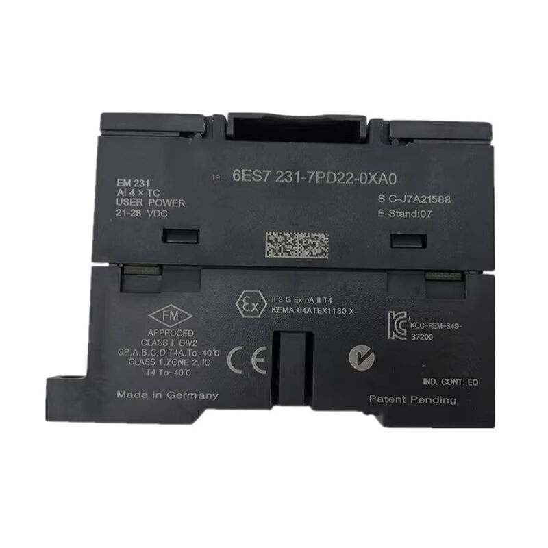 New Original 6ES7 231-7PD22-0XA0 6ES7231-7PD22-0XA0 S7-200 analog input module. Collects temperature and pressure analog signals accurately, good anti-interference ability, simple wiring