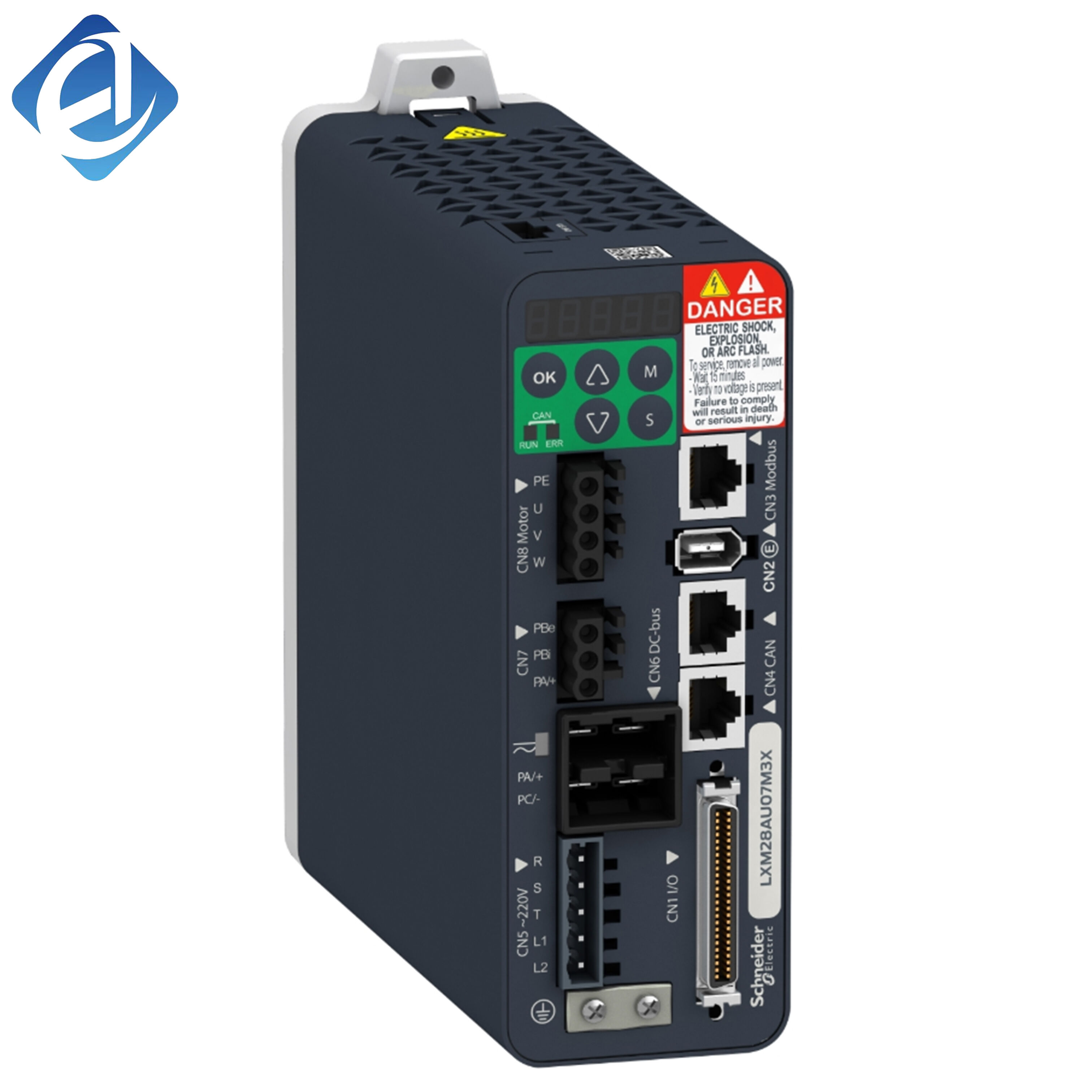 New Original LXM28AU07M3X Lexium 28 series servo drive. 700W rated power, superior dynamic response and stable running performance. Supports multiple control modes and easy parameter setting