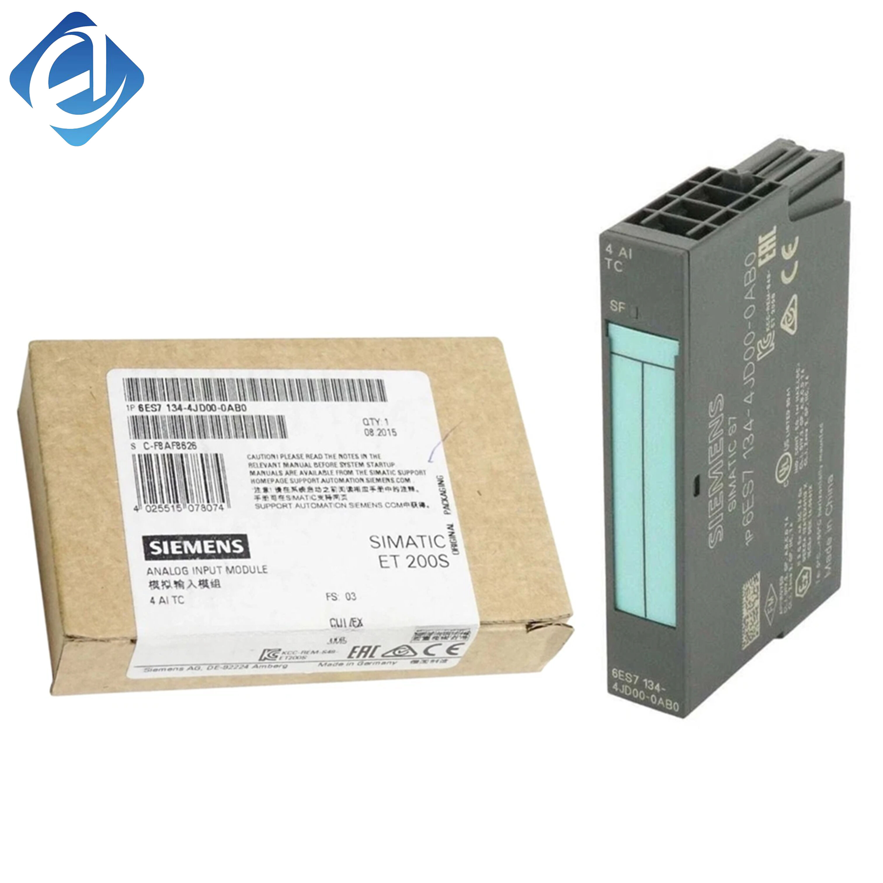 New Original 6ES7134-4JD00-0AB0 6es71344jd000ab0 ET200S Analog Input Module Stock in Warehouse