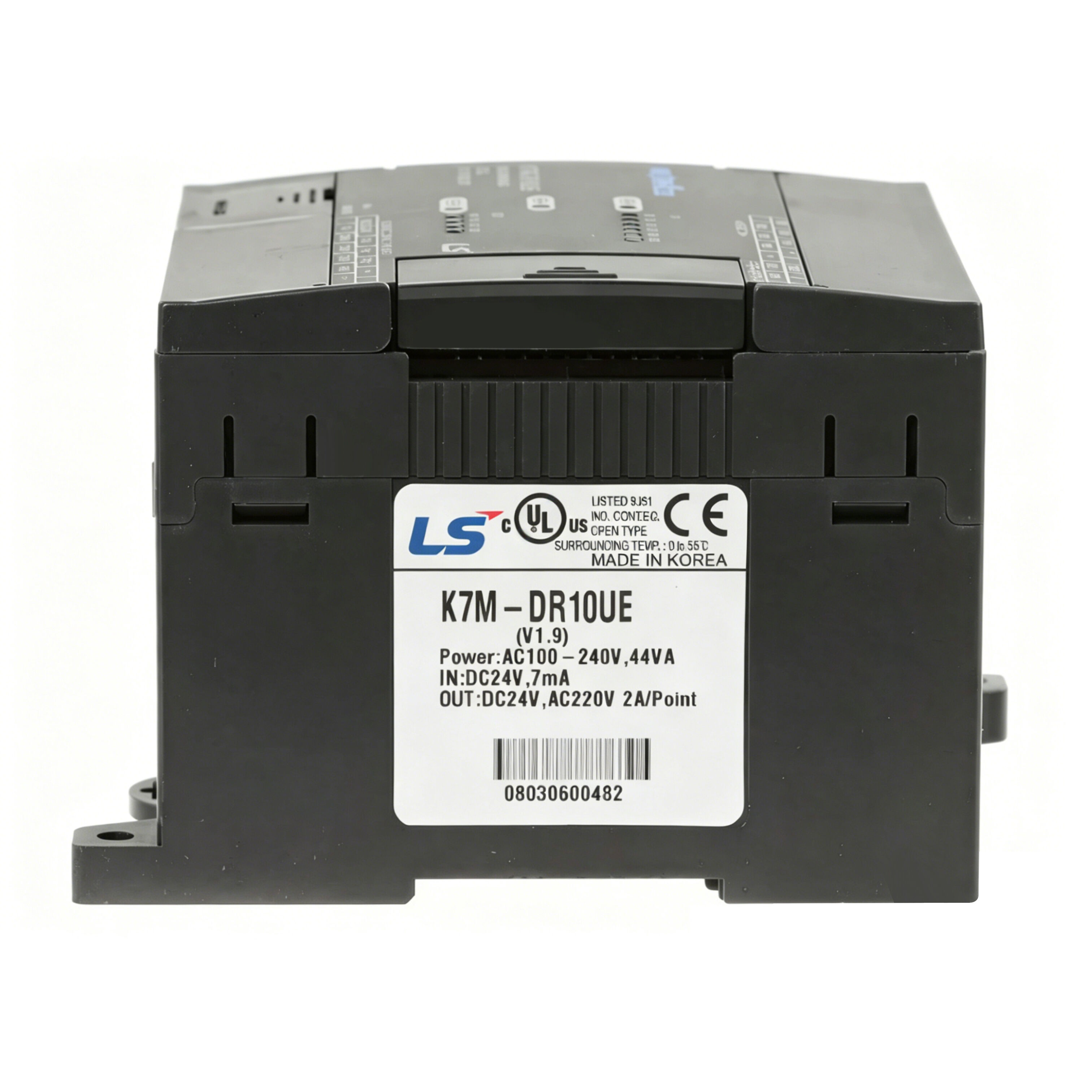 New Original K7M-DR10UE Master-K series PLC main unit with 10 I/O points and relay output. It accomplishes logic control, timing, counting and sequence operation, supports module expansion and communication. Featuring compact size