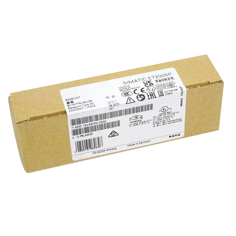 New Original 6ES7 193-6BP00-0BA0 6ES7193-6BP00-0BA0 communication module for Siemens SIMATIC S7-1500 series, supports RS‑232/422/485 interfaces, enables stable serial data transmission, high compatibility and anti-interference capability. 