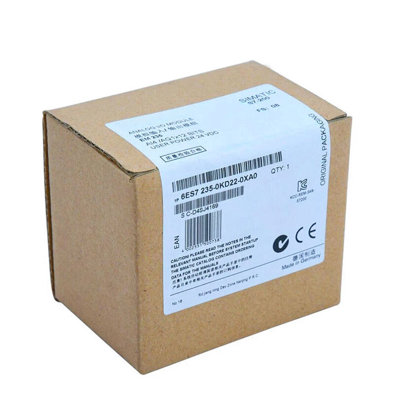 New Original 6ES7 235-0KD22-0XA0 6ES7235-0KD22-0XA0 SIMATIC S7-200 analog I/O module. For industrial automation control systems. Features 4 analog inputs, 1 analog output, high precision signal conversion, wide voltage range, compact structure