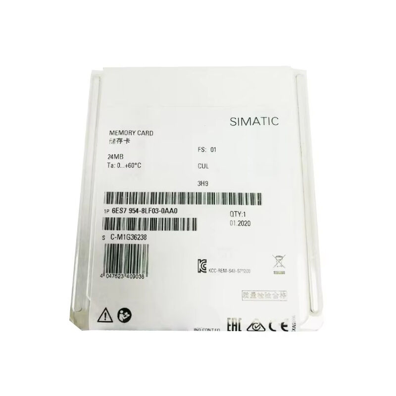 New Original 6ES7 954-8LF03-0AA0 6ES7954-8LF03-0AA0 memory card for Siemens SIMATIC S7-1500 series PLC. 24MB capacity, reliable program and data storage, high anti-interference, plug-and-play. Used to store control programs