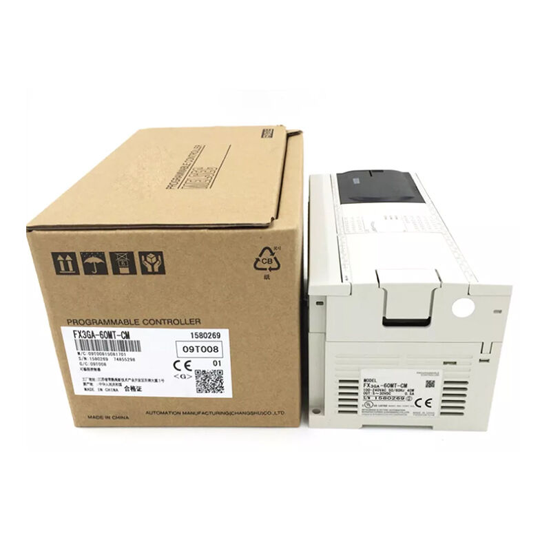 Új, eredeti FX3GA-60MT-CM FX3GA sorozatú kompakt PLC, 60 darab bemenet/kimenet (I/O), tranzisztoros kimeneti típus, beépített kommunikációs funkció, stabil, nagysebességű vezérlési teljesítmény
