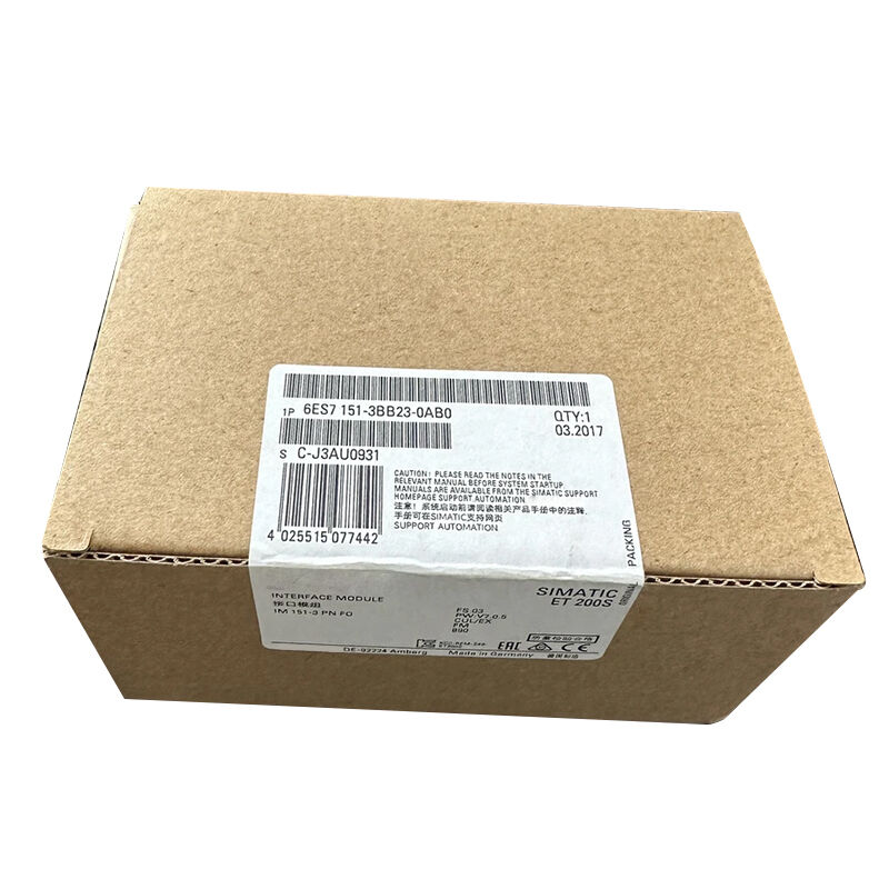 New Original 6ES7 151-3BB23-0AB0 6ES7151-3BB23-0AB0 interface module for Siemens SIMATIC ET200S series. Supports PROFIBUS DP communication, high-speed data transmission, and reliable distributed I/O connection. 