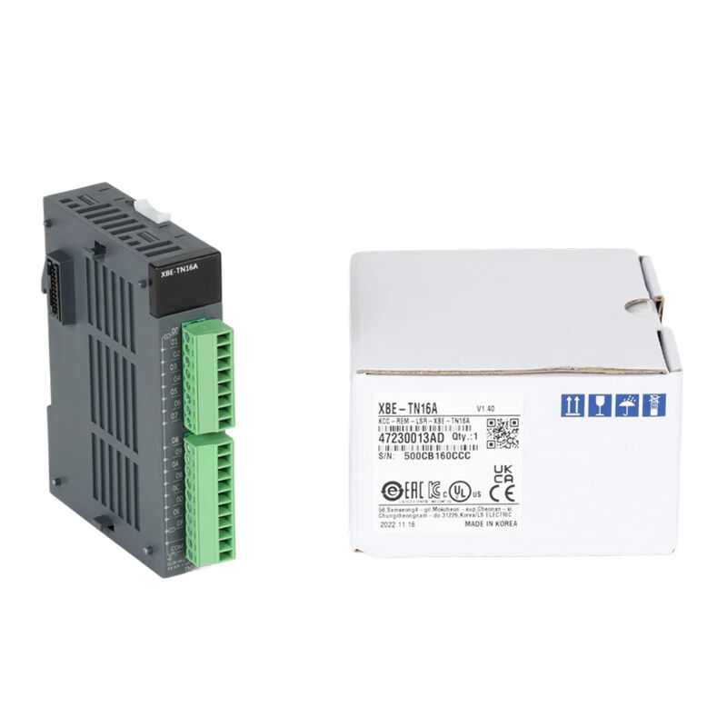 New Original XBE-TN16A XGB series 16-point transistor output expansion module. It receives control signals from PLC to drive peripheral actuators such as relays and solenoid valves. With fast response, stable output
