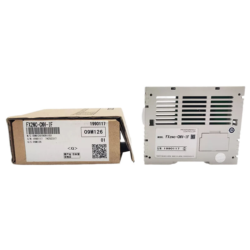 नया मूल FX2NC-CNV-IF FX2NC श्रृंखला इंटरफ़ेस परिवर्तन एडेप्टर। यह FX2NC PLC और बाहरी विस्तार मॉड्यूल के बीच बिना व्यवधान के कनेक्शन और सिग्नल परिवर्तन को सुनिश्चित करता है। स्थिर सिग्नल संचरण के साथ।