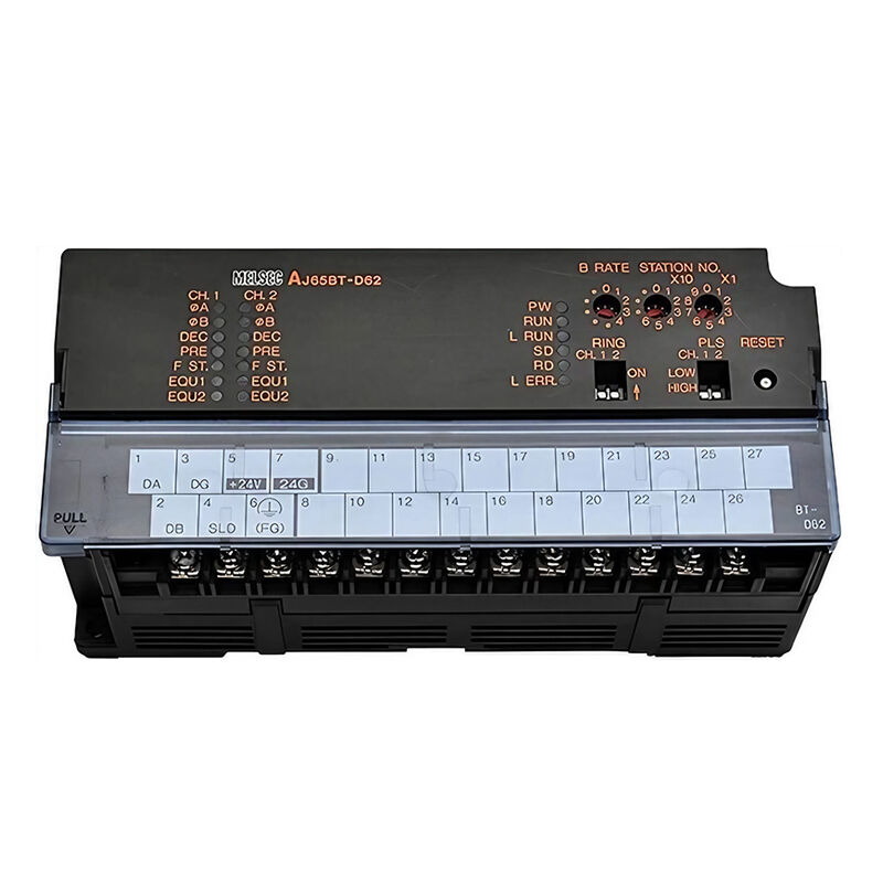Új, eredeti AJ65BT-D62 AJ65BT sorozatú CC-Link távoli I/O modul. Megbízható digitális jelbemenetet és gyors adatátvitelt biztosít magas interferencia-állósággal és gyors válaszidővel. Kompakt szerkezet, könnyű felszerelés.