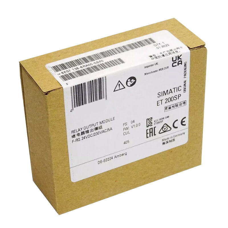 New Original 6ES7 136-6RA00-0BF0 6ES7136-6RA00-0BF0 fail-safe digital output module for Siemens SIMATIC ET200SP F-series. Designed for safety-related applications up to PL e (EN ISO 13849-1) and SIL 3 (IEC 61508). 